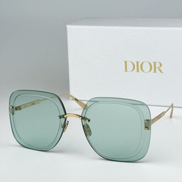 NEW Dior ULTRADIOR SUB0O0 Gold Green Women Square Oversized Sunglasses